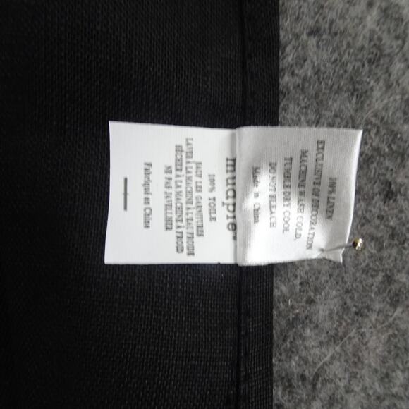 Mud Pie Hand Towel Linen Embroidered Black White 22x 14 Life of the Party - Picture 8 of 8